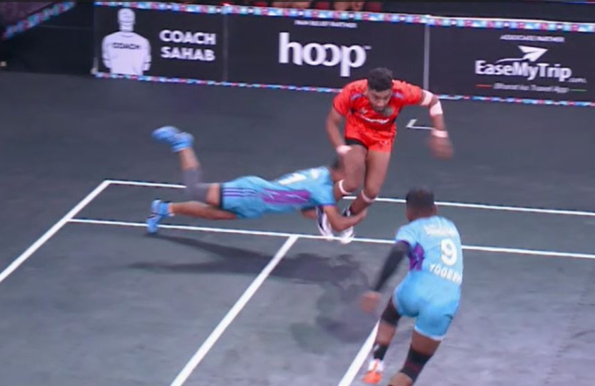 Jeet Patil's sensational defensive performance