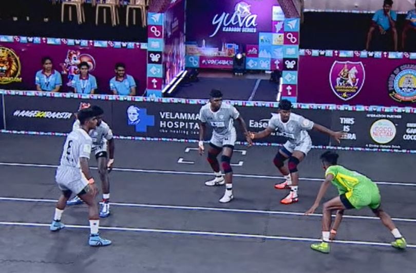 SRM University beat PK Sports 32-25