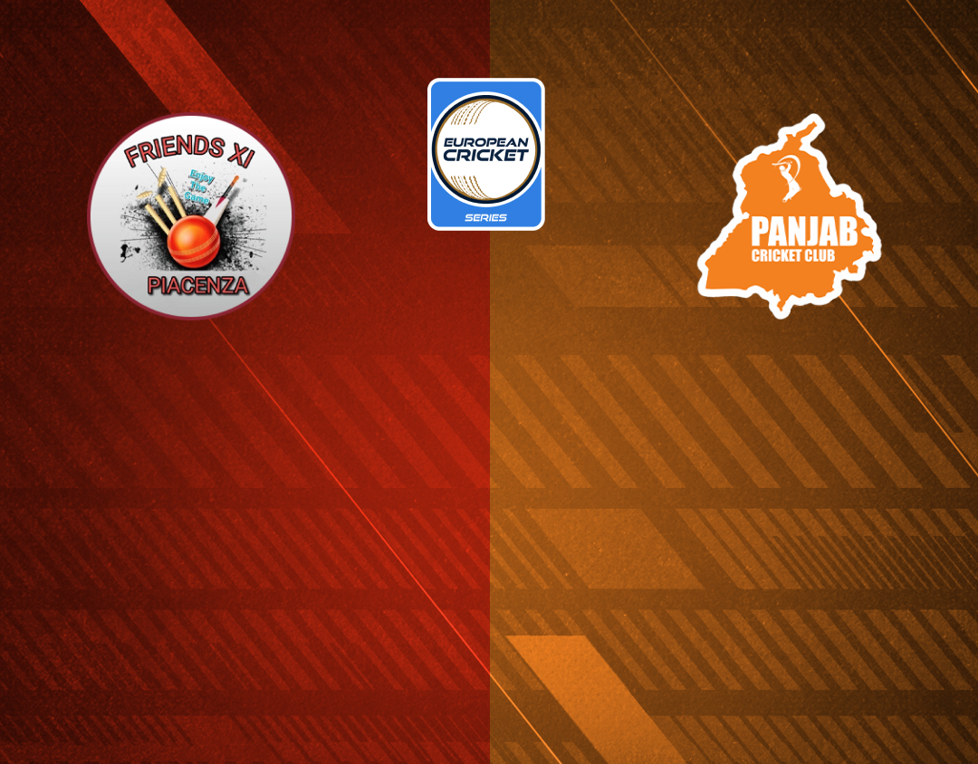 Match 46 of ecs italy, brescia, 2024: friends xi vs panjab banner