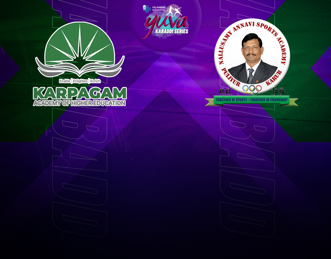 Match #8 of velammal yuva kabaddi- tamil nadu clubs banner