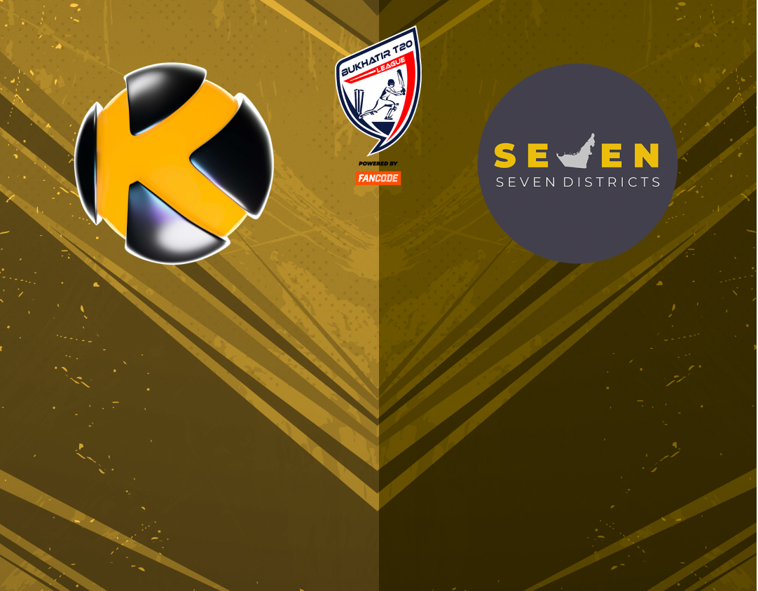 3rd quarter final of bukhatir t20 league, 2024: karwan cricket club vs seven districts banner