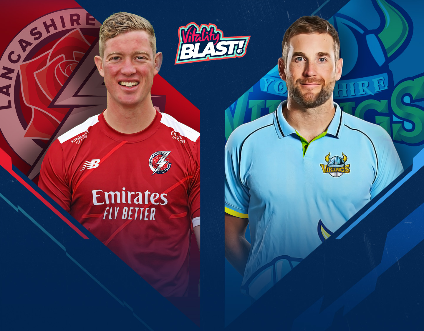 Match #103 of vitality blast t20, 2024: lancashire vs yorkshire banner