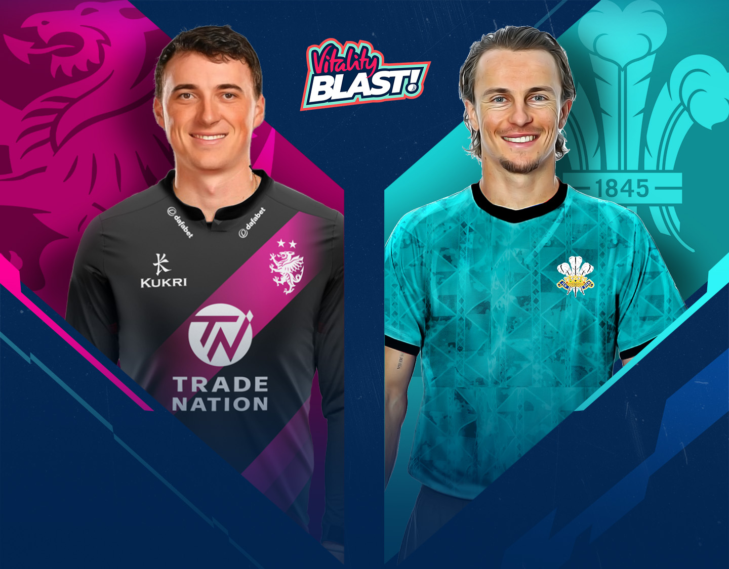 Match #96 of vitality blast t20, 2024: somerset vs surrey banner