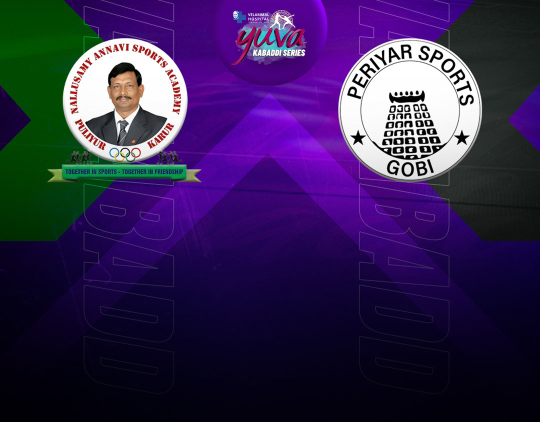 Match #104 of velammal yuva kabaddi- tamil nadu clubs banner