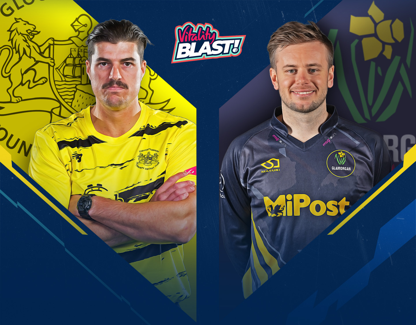 Match #109 of vitality blast t20, 2024: gloucestershire vs glamorgan banner