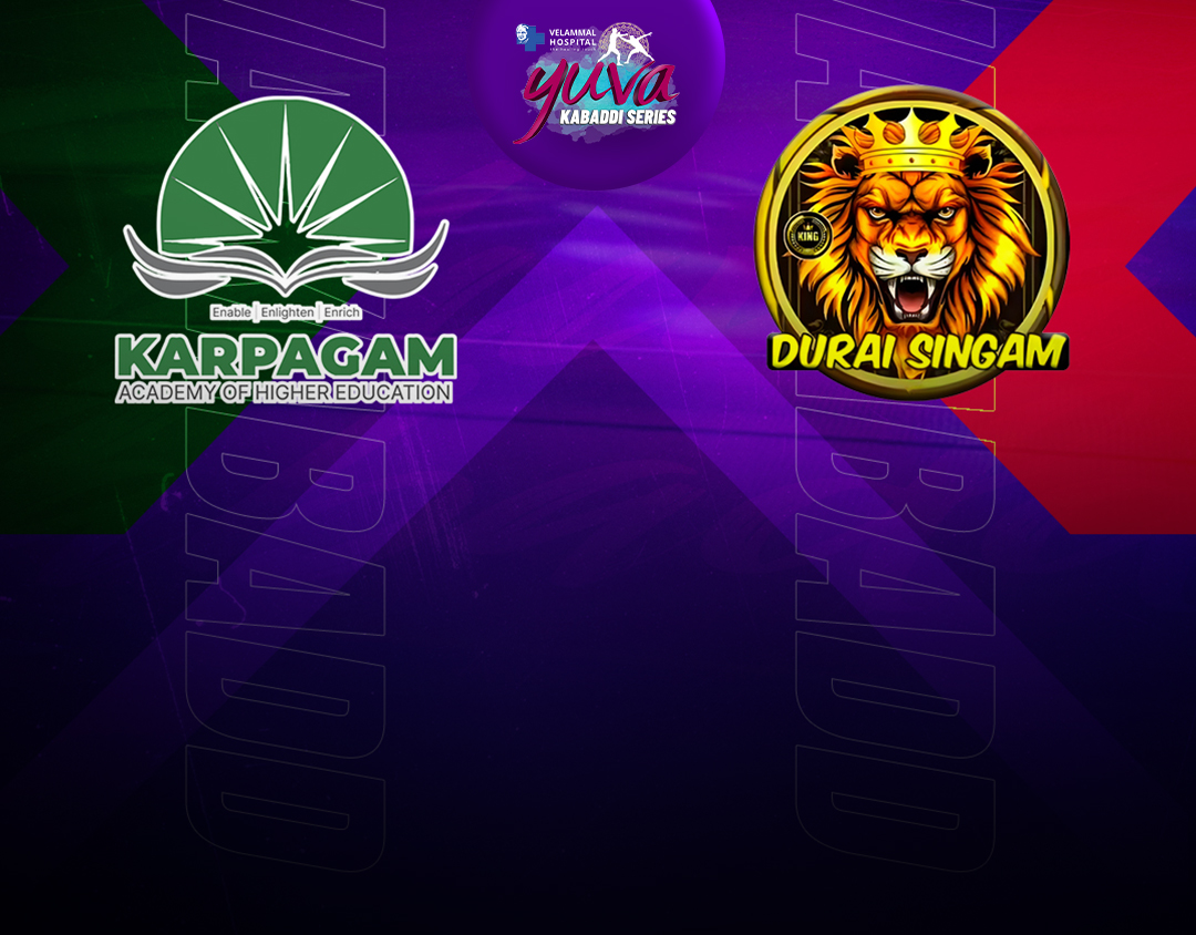 Match #106 of velammal yuva kabaddi- tamil nadu clubs banner