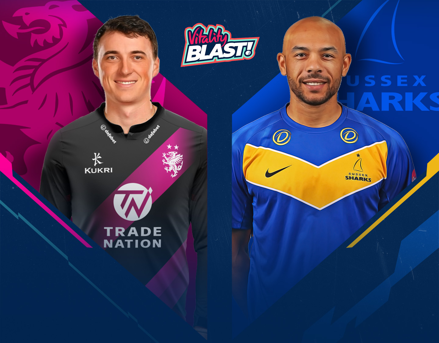 Match #115 of vitality blast t20, 2024: somerset vs sussex banner