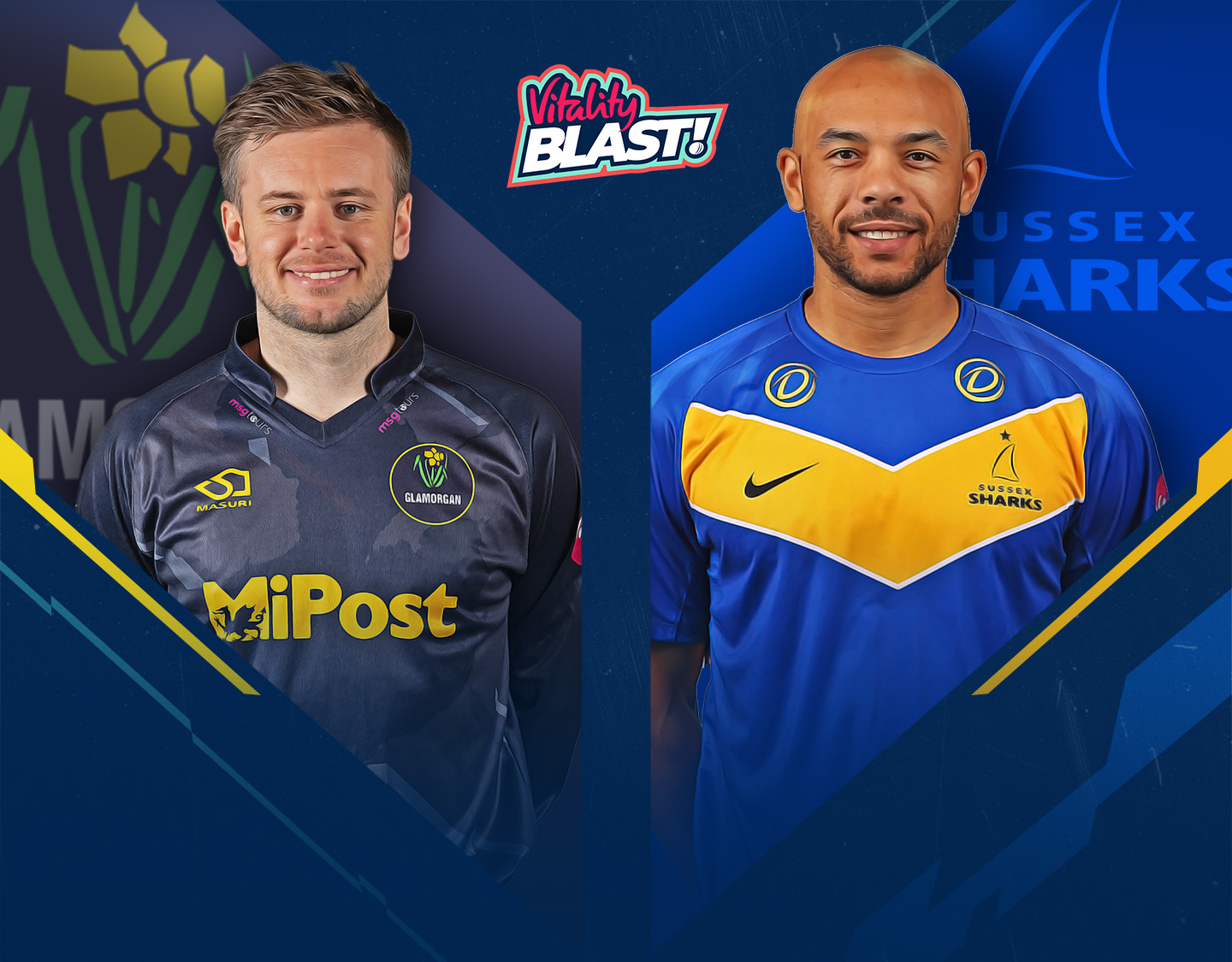 Match 18 of vitality blast t20, 2024: glamorgan vs sussex banner