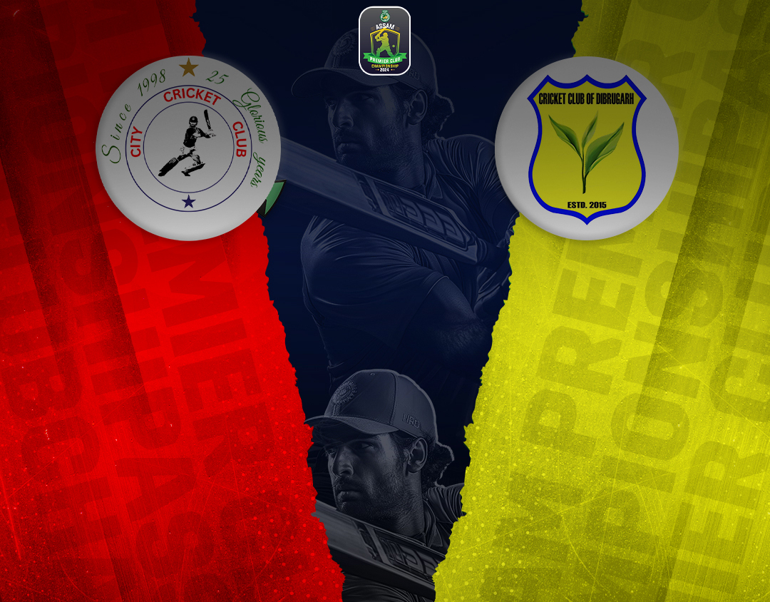 Match #31 of assam premier club championship, 2024: city cricket club vs cricket club of dibrugarh banner