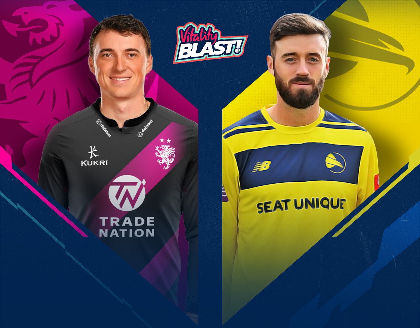 Match 35 of vitality blast t20, 2024: somerset vs hampshire banner