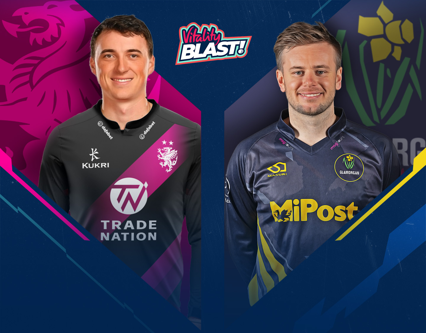 Match 55 of vitality blast t20, 2024: somerset vs glamorgan banner