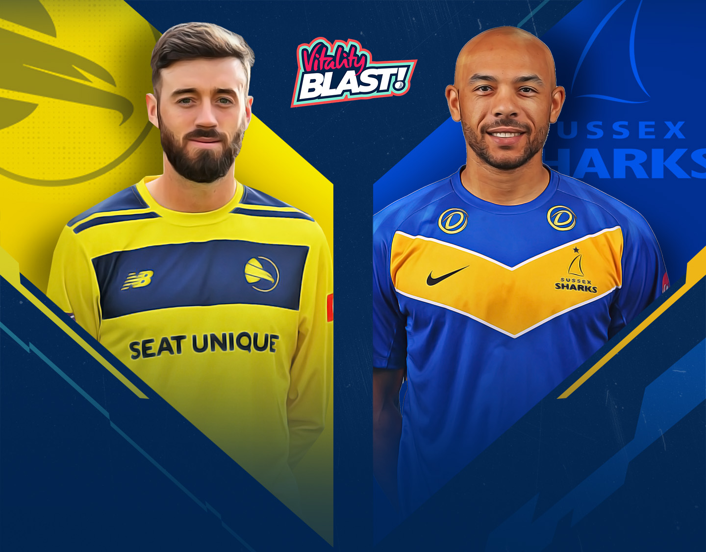 Match #72 of vitality blast t20, 2024: hampshire vs sussex banner