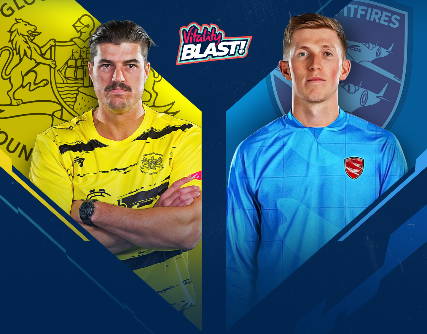 Match #73 of vitality blast t20, 2024: gloucestershire vs kent banner