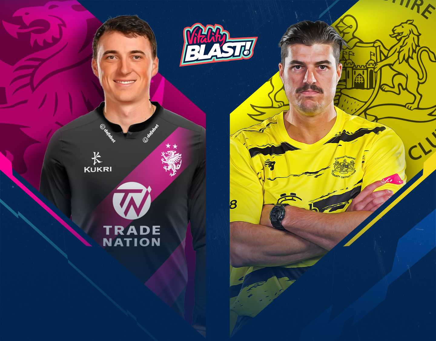 Match #83 of vitality blast t20, 2024: somerset vs gloucestershire banner