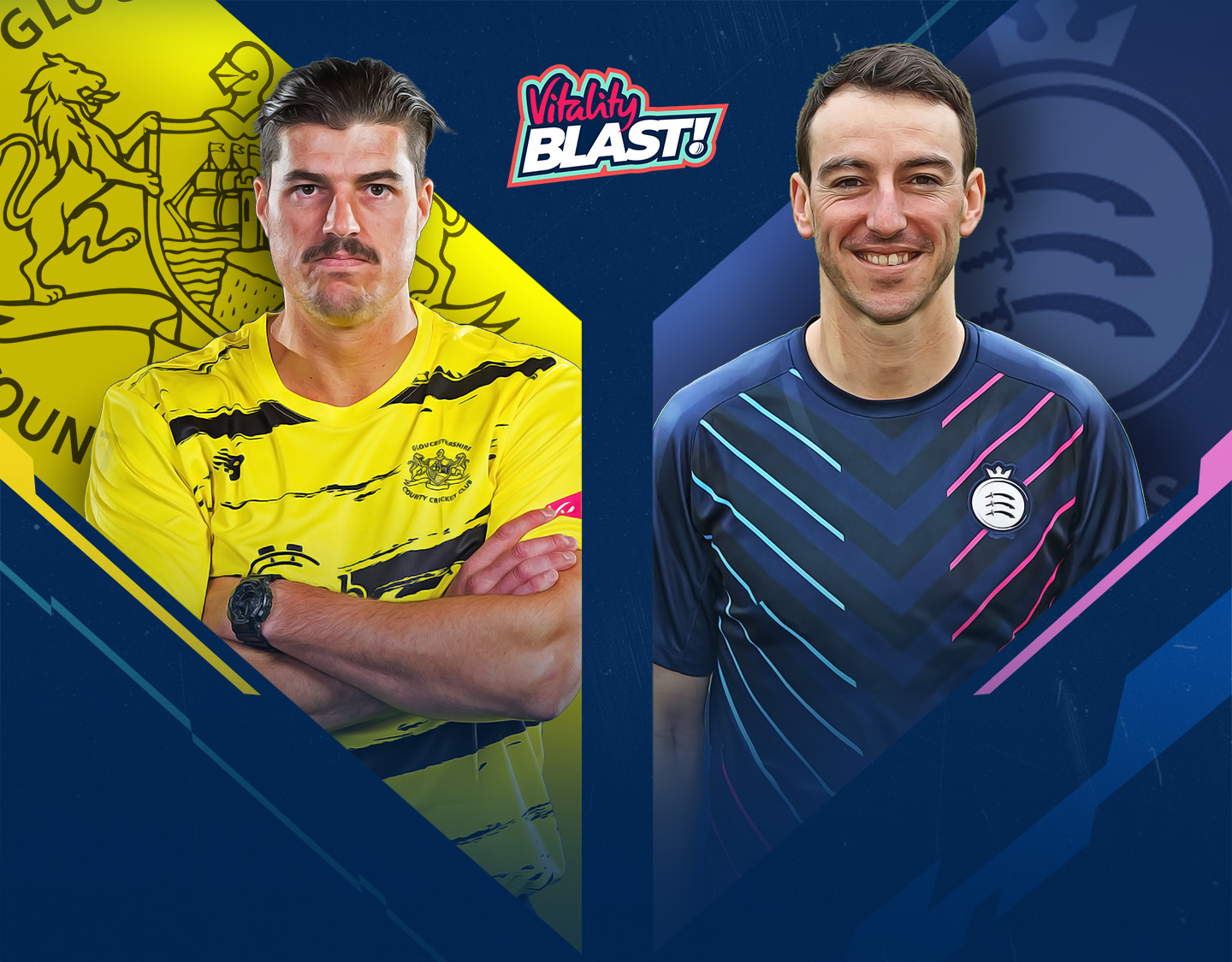 Match #91 of vitality blast t20, 2024: gloucestershire vs middlesex banner