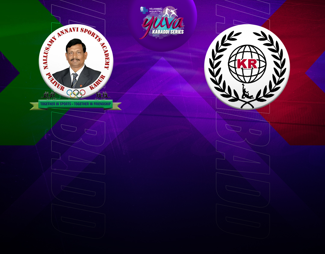 Match #21 of velammal yuva kabaddi- tamil nadu clubs banner