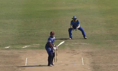 Police Sports Club vs QPCC II: Nicholas Sookdeosingh's 109 off 68