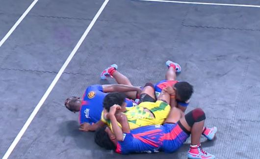 Aneesh Gajendran's tactful tackle