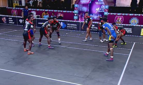 AMKC Gobi dominates Sivagangai Warriors 41-29