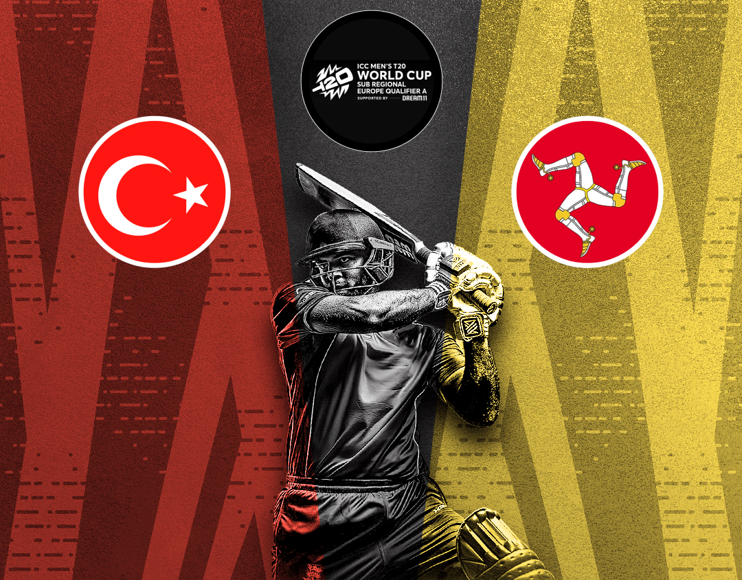 Match 6 of icc t20 world cup europe qualifier a, 2024: turkiye vs isle of man banner