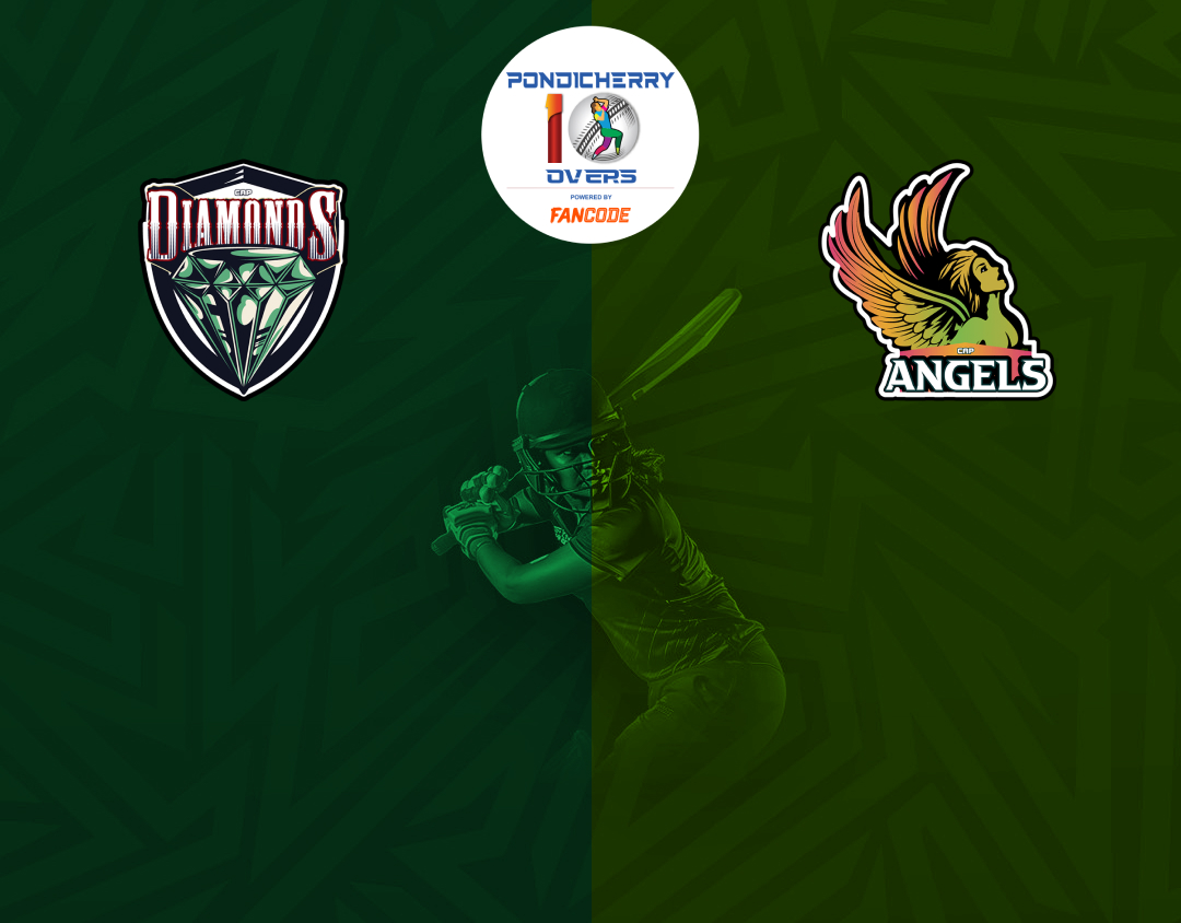 Match 10 of siechem pondicherry womens t10 tournament 2024: diamonds women vs angels women banner