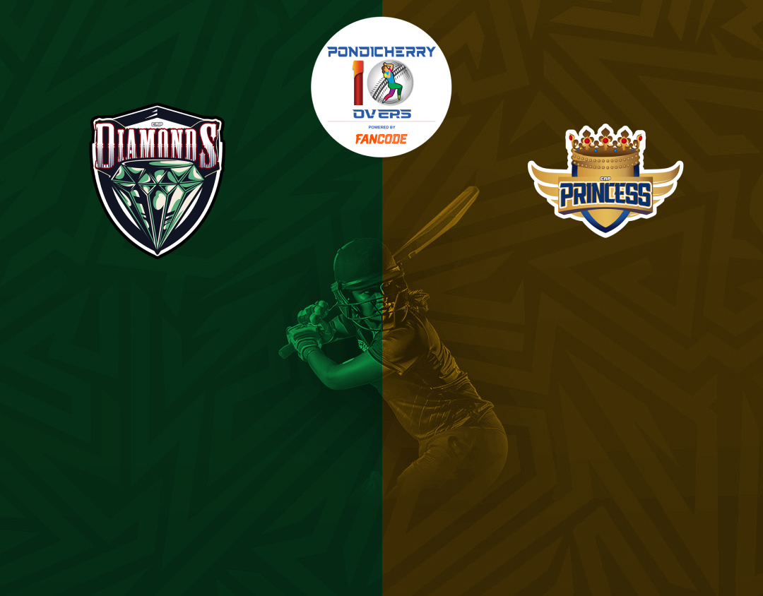 Match 11 of siechem pondicherry womens t10 tournament 2024: diamonds women vs princess women banner