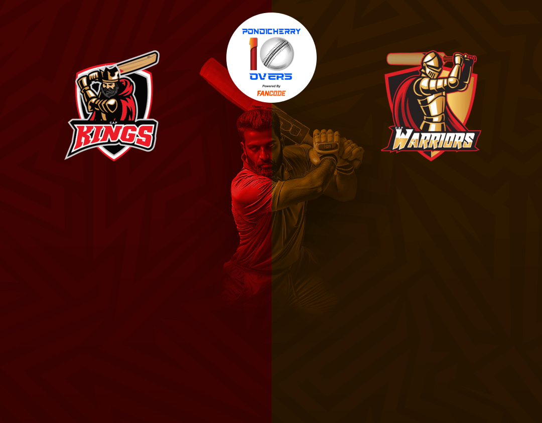 Match 11 of siechem pondicherry men's t10 tournament 2024: kings vs warriors banner