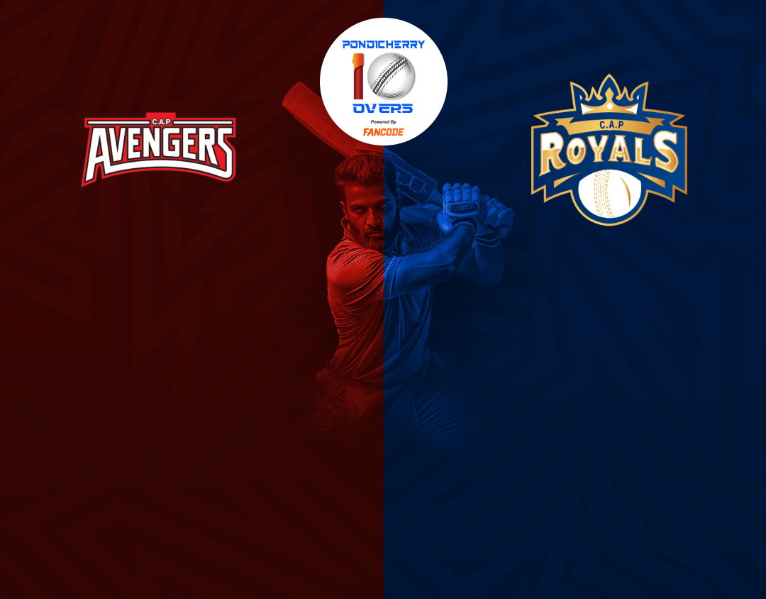 Match 29 of siechem pondicherry men's t10 tournament 2024: avengers vs royals banner