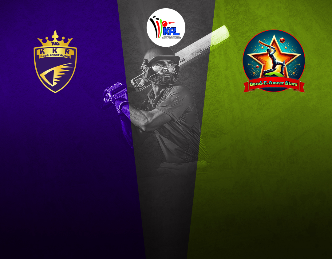 Match 1 of kabul premier league, 2024: kabul knight riders vs band-e amir stars banner
