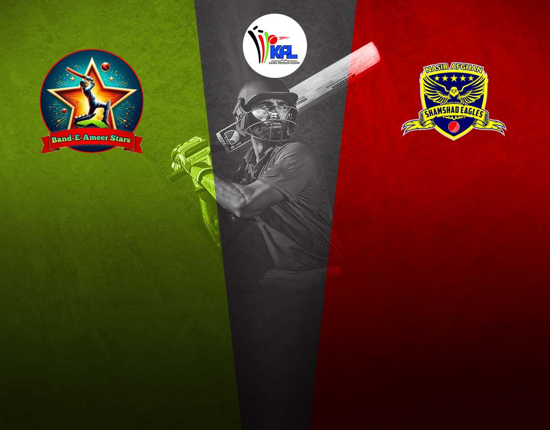 Match 6 of kabul premier league, 2024: band-e amir stars vs shamshad eagles banner