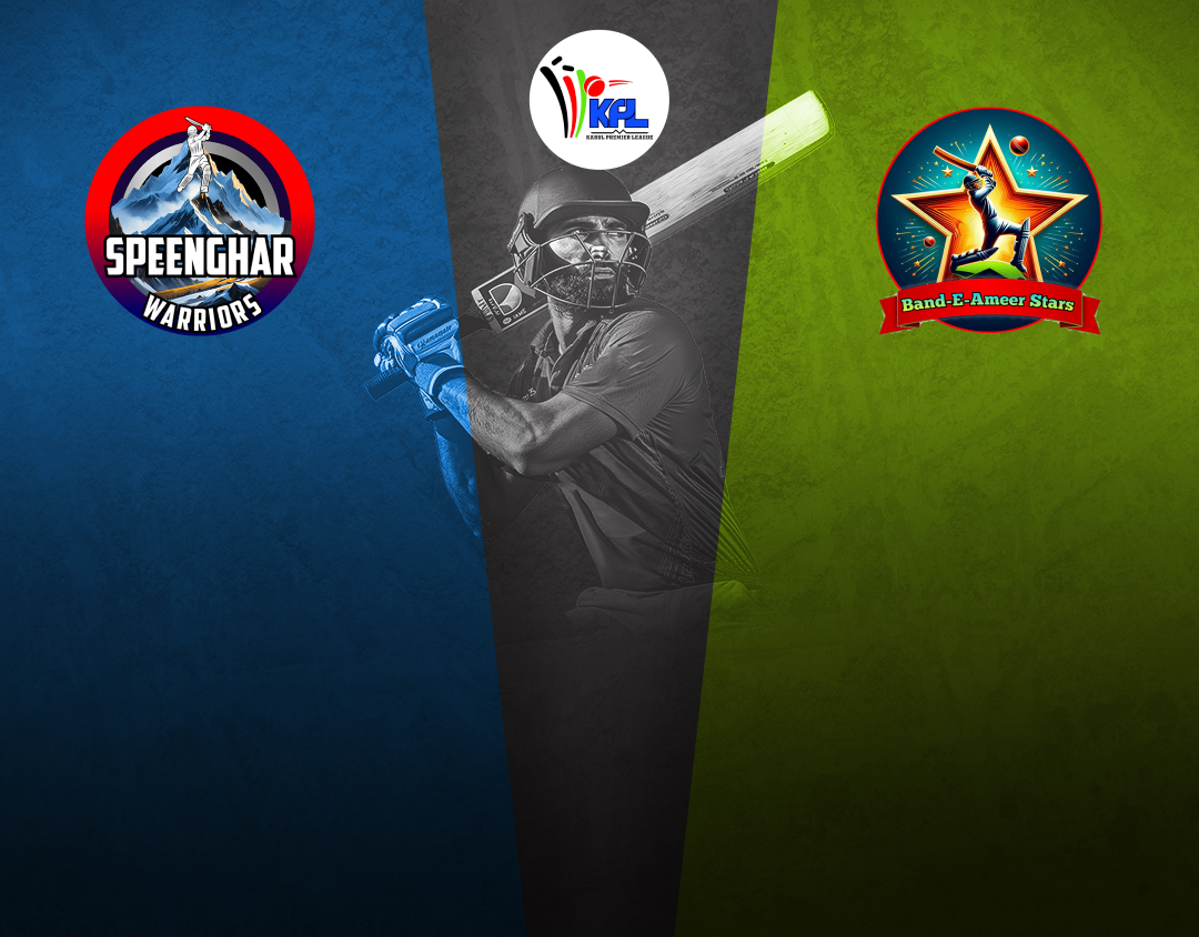 Qualifier 2 of kabul premier league, 2024: band-e amir stars vs speenghar warriors banner