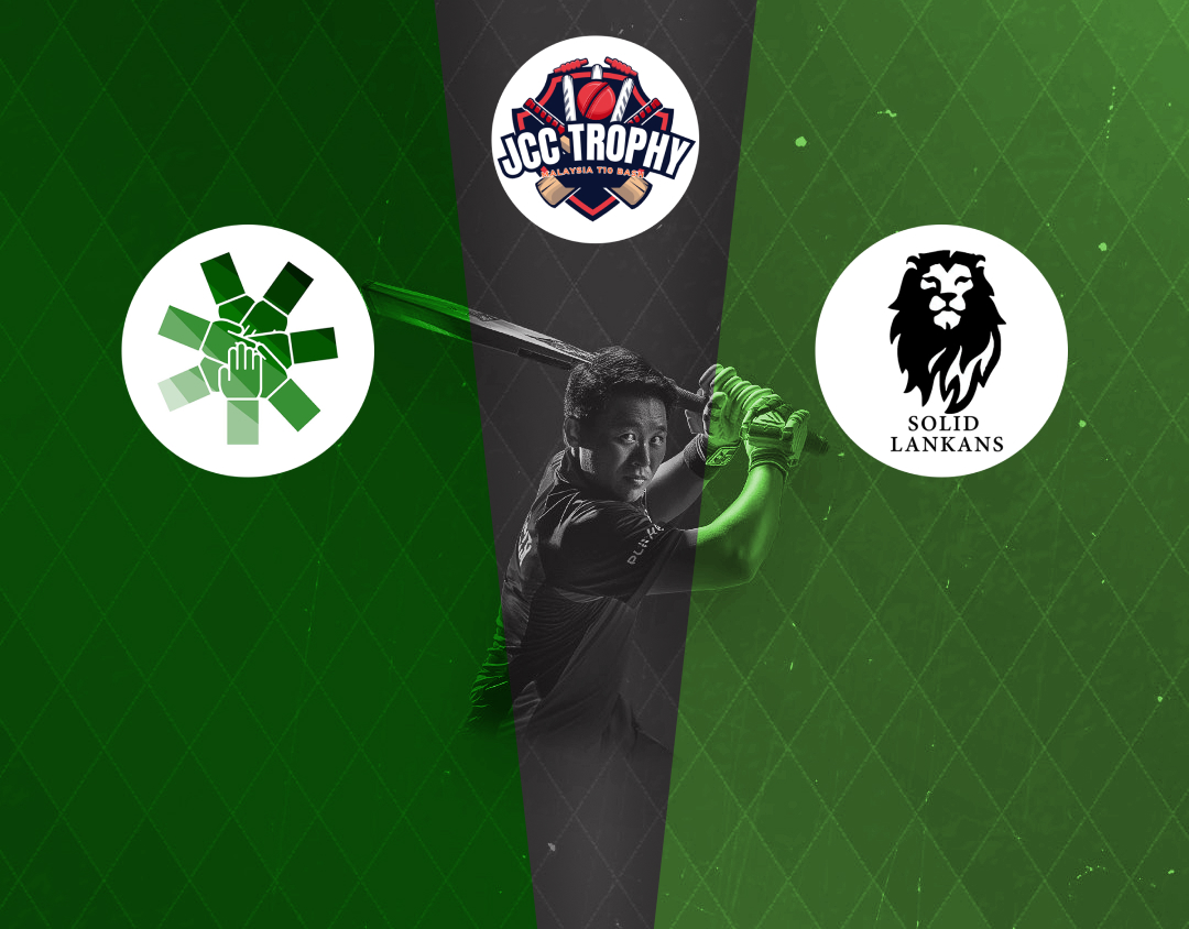 Match 6 of malaysia t10 bash, 2024: combined cricket club vs solid lankans banner