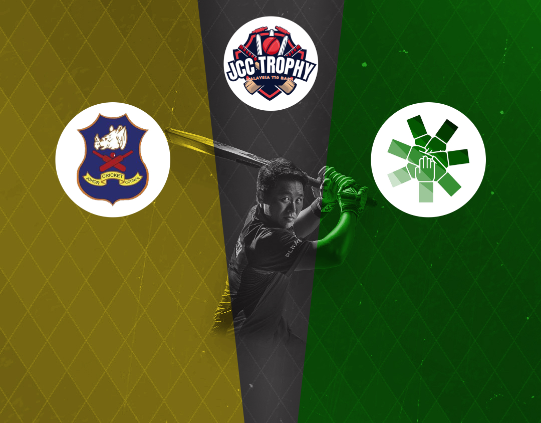 Match 12 of malaysia t10 bash, 2024: johor xi vs combined cricket club banner