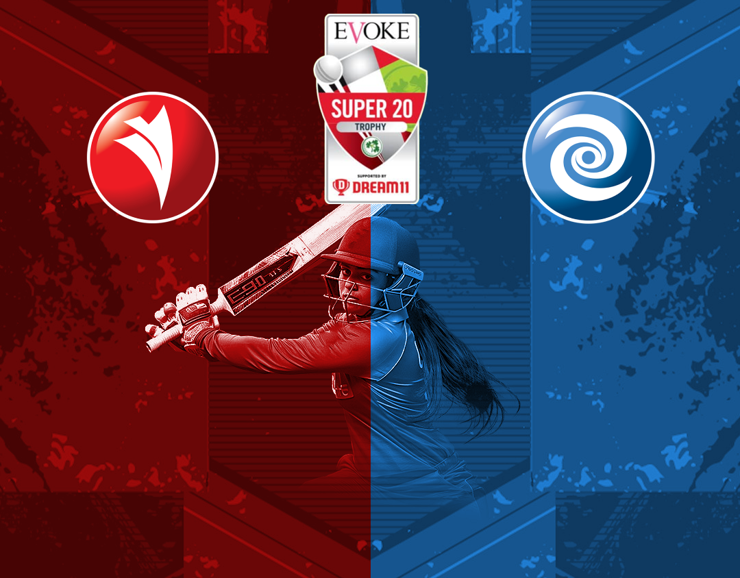 Match 2 of evoke super 20 trophy, 2024: dragons women vs typhoons women banner