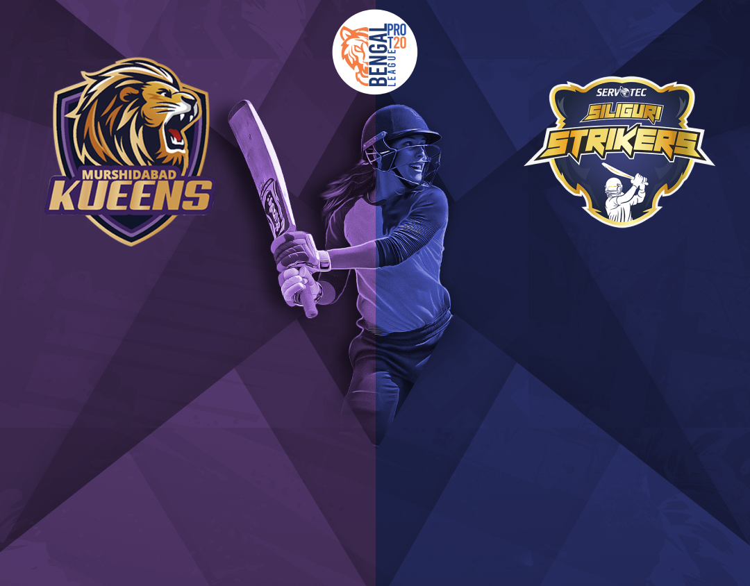 Match 6 of bengal womens pro t20 league, 2024: murshidabad kueens womens vs servotech siliguri strikers womens banner
