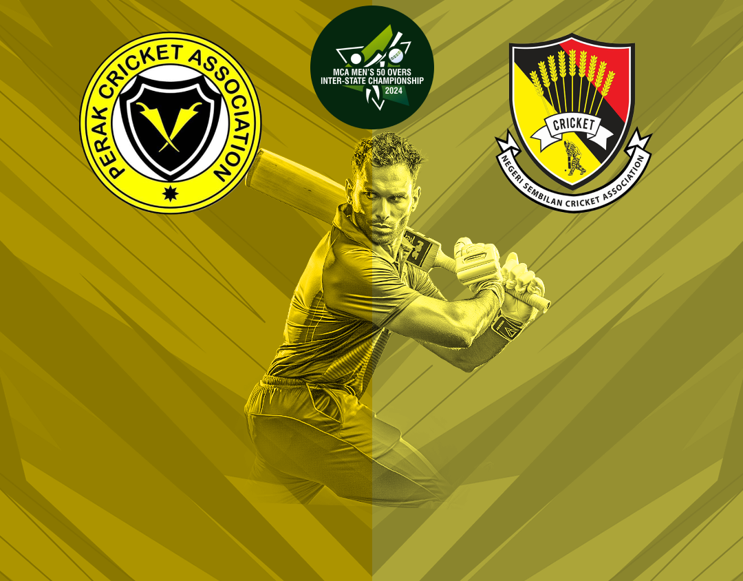 Match 9 of mca men's 50 overs inter-state championship, 2024: perak vs negeri sembilan banner