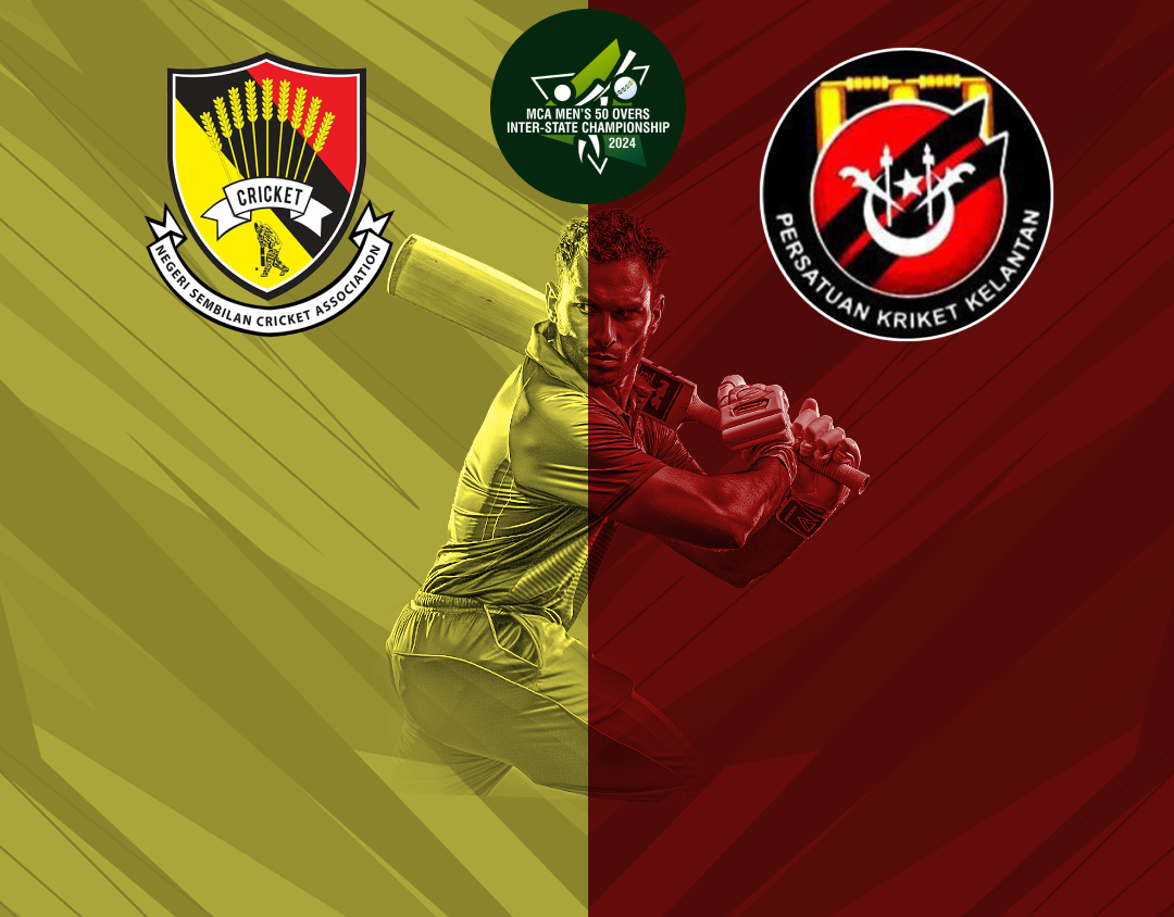 Match 15 of mca men's 50 overs inter-state championship, 2024: negeri sembilan vs kelantan banner