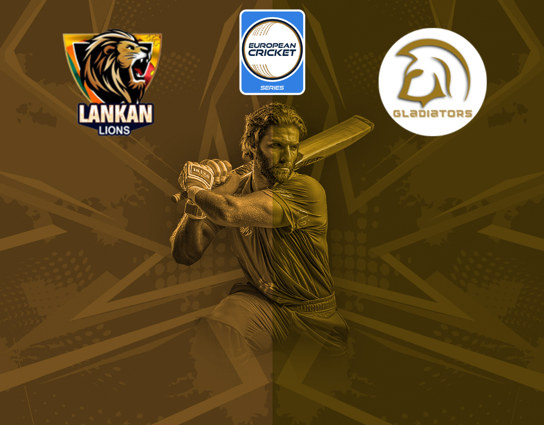 Match 22 of ecs romania, 2024: lankan lions vs bucharest gladiators banner