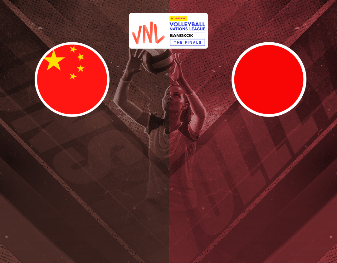 Match #97 of volleyball nations league women's banner