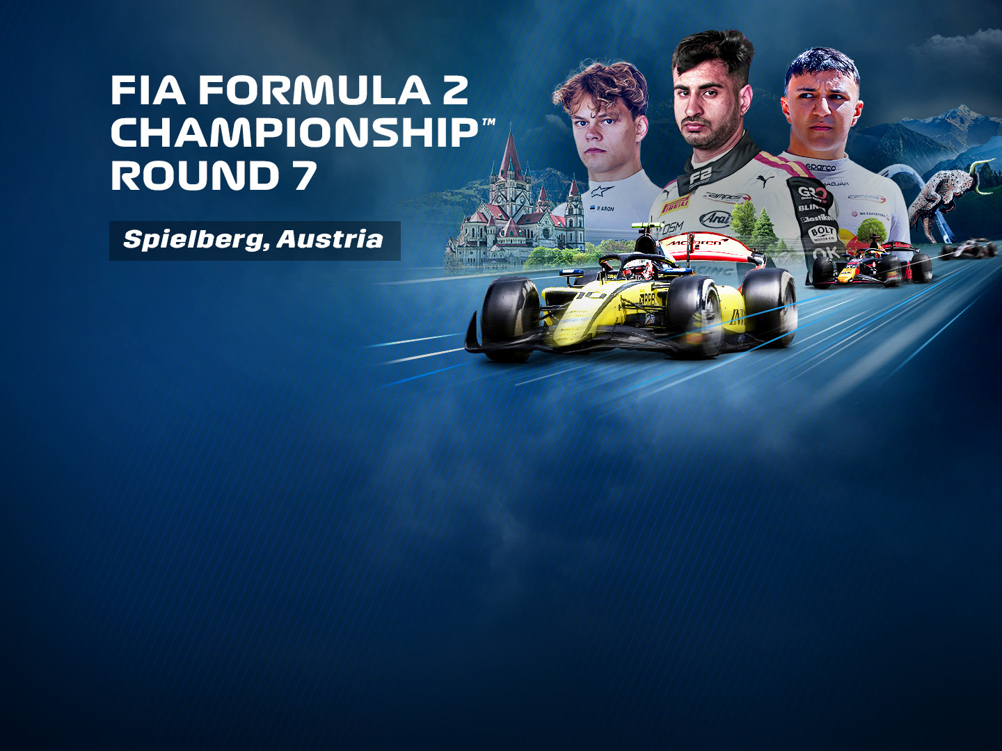 Sprint race of f2 austria 2024 banner