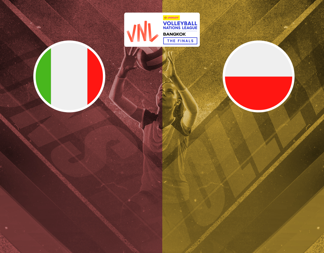 Match #101 of volleyball nations league women's banner