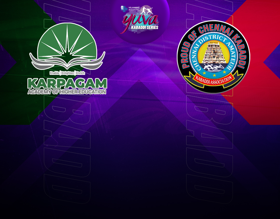 Match #118 of velammal yuva kabaddi- tamil nadu clubs banner