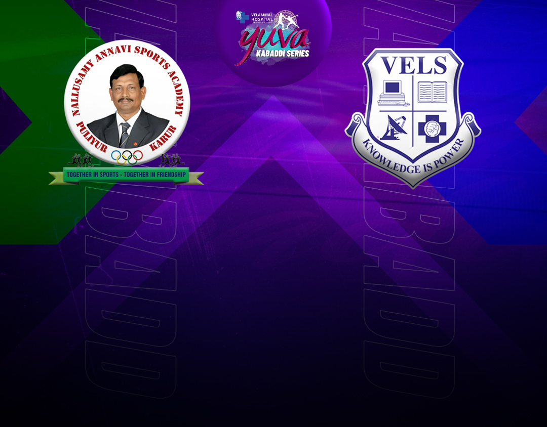 Match #123 of velammal yuva kabaddi- tamil nadu clubs banner