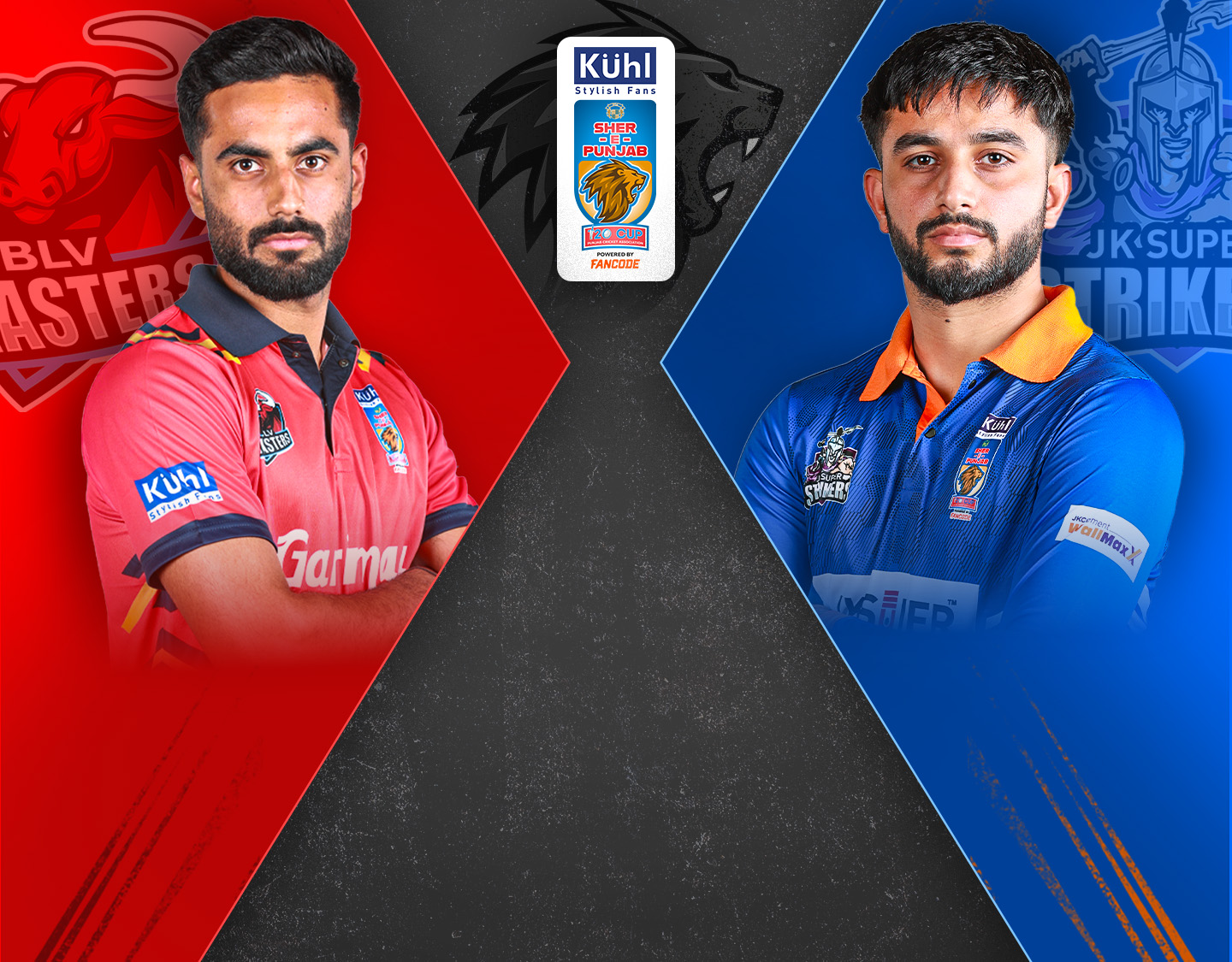 2nd semi-final of sher-e-punjab t20, 2024: jk super strikers vs blv blasters banner