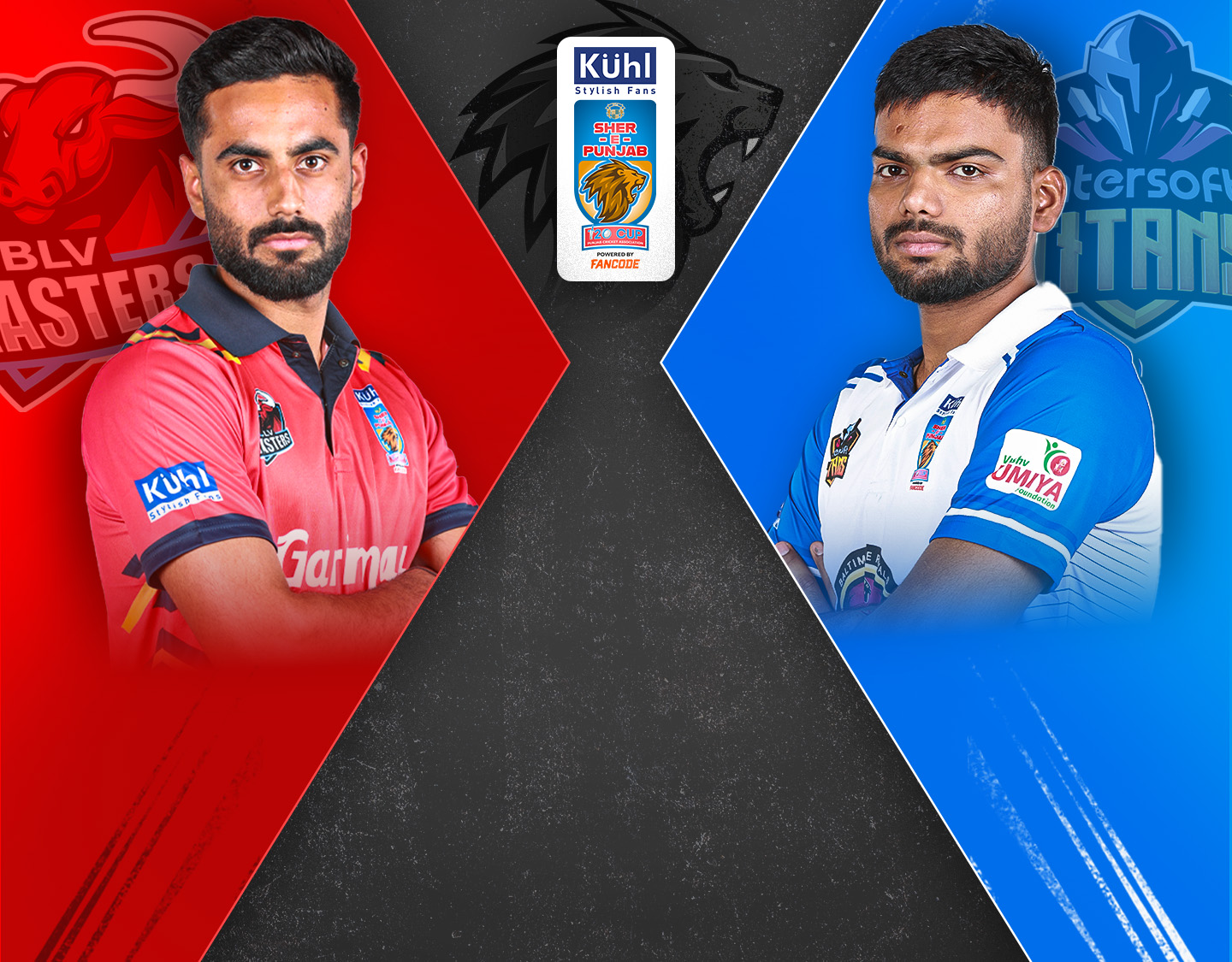 Match 19 of sher-e-punjab t20, 2024: blv blasters vs intersoft titans banner