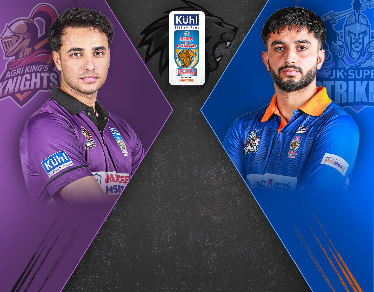 Match 23 of sher-e-punjab t20, 2024: agri king's knights vs jk super strikers banner