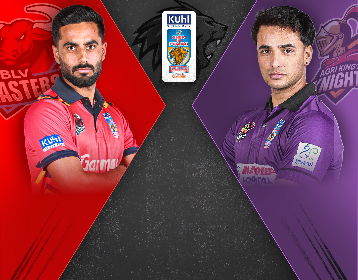 Match 26 of sher-e-punjab t20, 2024: blv blasters vs agri king's knights banner