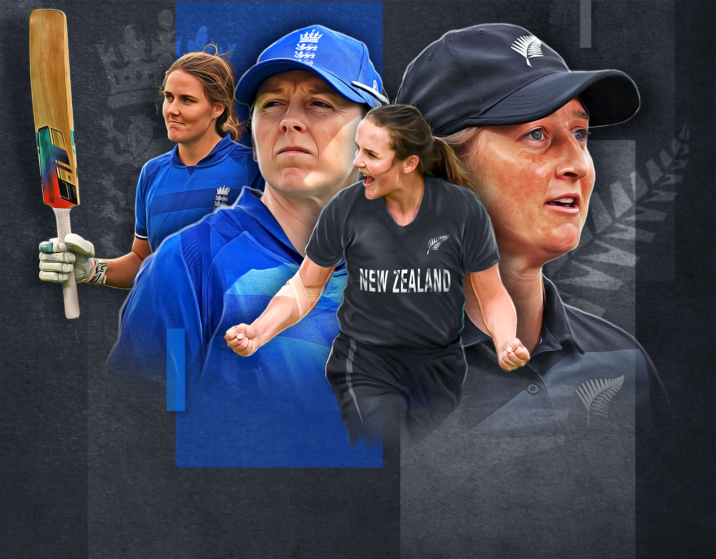 2nd odi of new zealand women tour of england, 2024: england women vs new zealand women banner