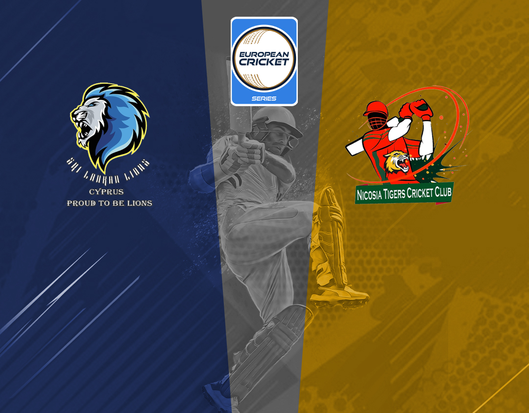 Quarter final 3 of ecs cyprus, encore, 2024: sri lankan lions vs nicosia tigers banner