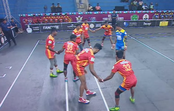 Durai Singam sail past Sivagangai Warriors 35-27
